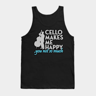 cello makes me happy Tank Top